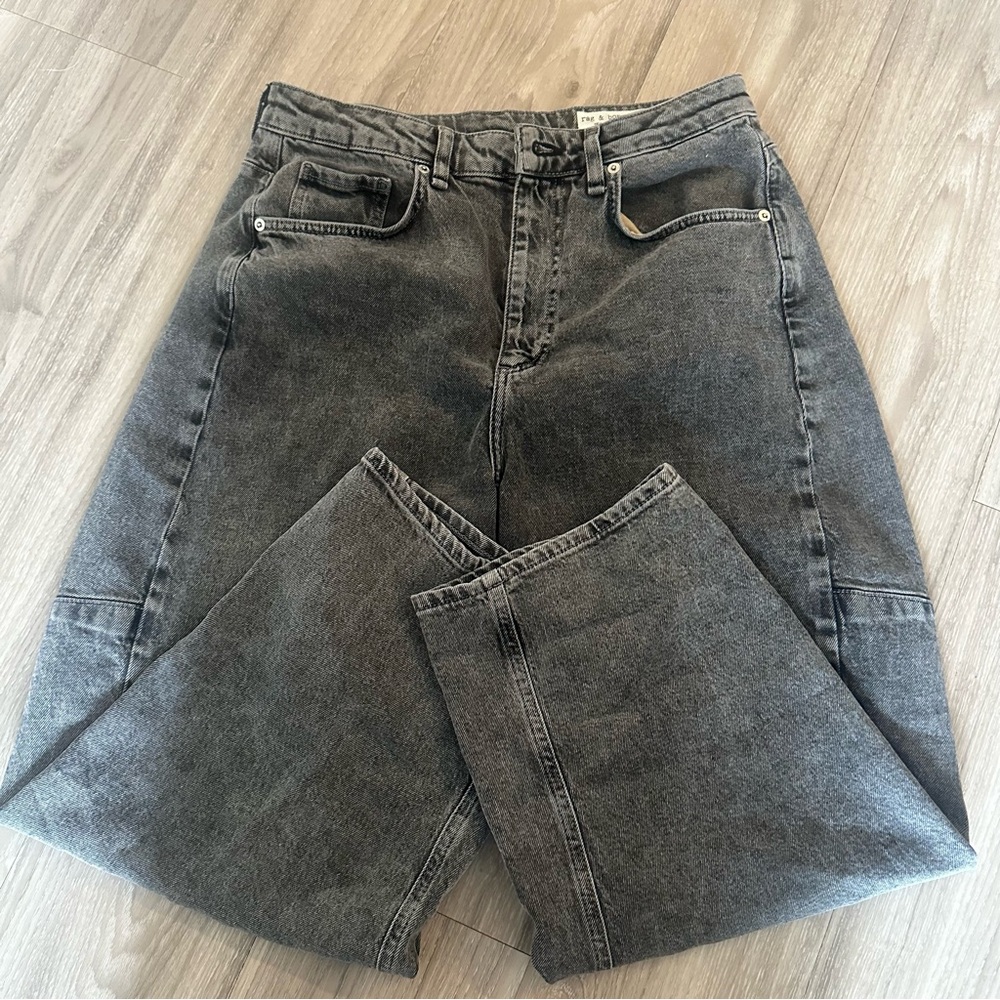 Rag & Bone High Rise Barrel Jeans 28 - Picture 2 of 7